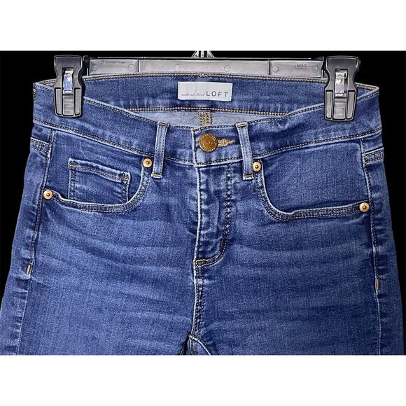 Ann Taylor LOFT Skinny Crop Denim Jeans Women Size 25|0 - Picture 6 of 10
